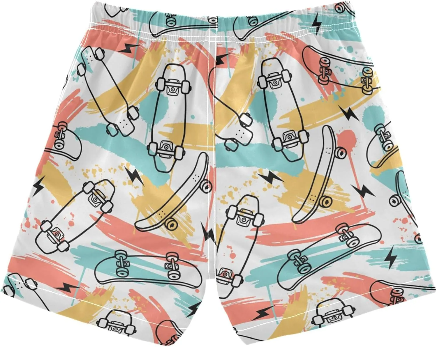 Aslsiy Boys' Swim Trunks Boys Beach Board Shorts Girls Girls Quick Dry Swimwear 2-12T