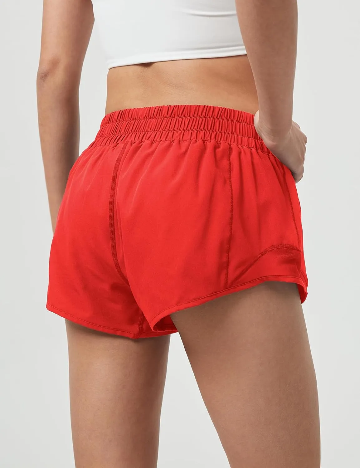 Athletic Shorts for Women,Mesh Lined 2.5" Running Shorts,Quick Dry Active Workout Shorts with Zip Pocket