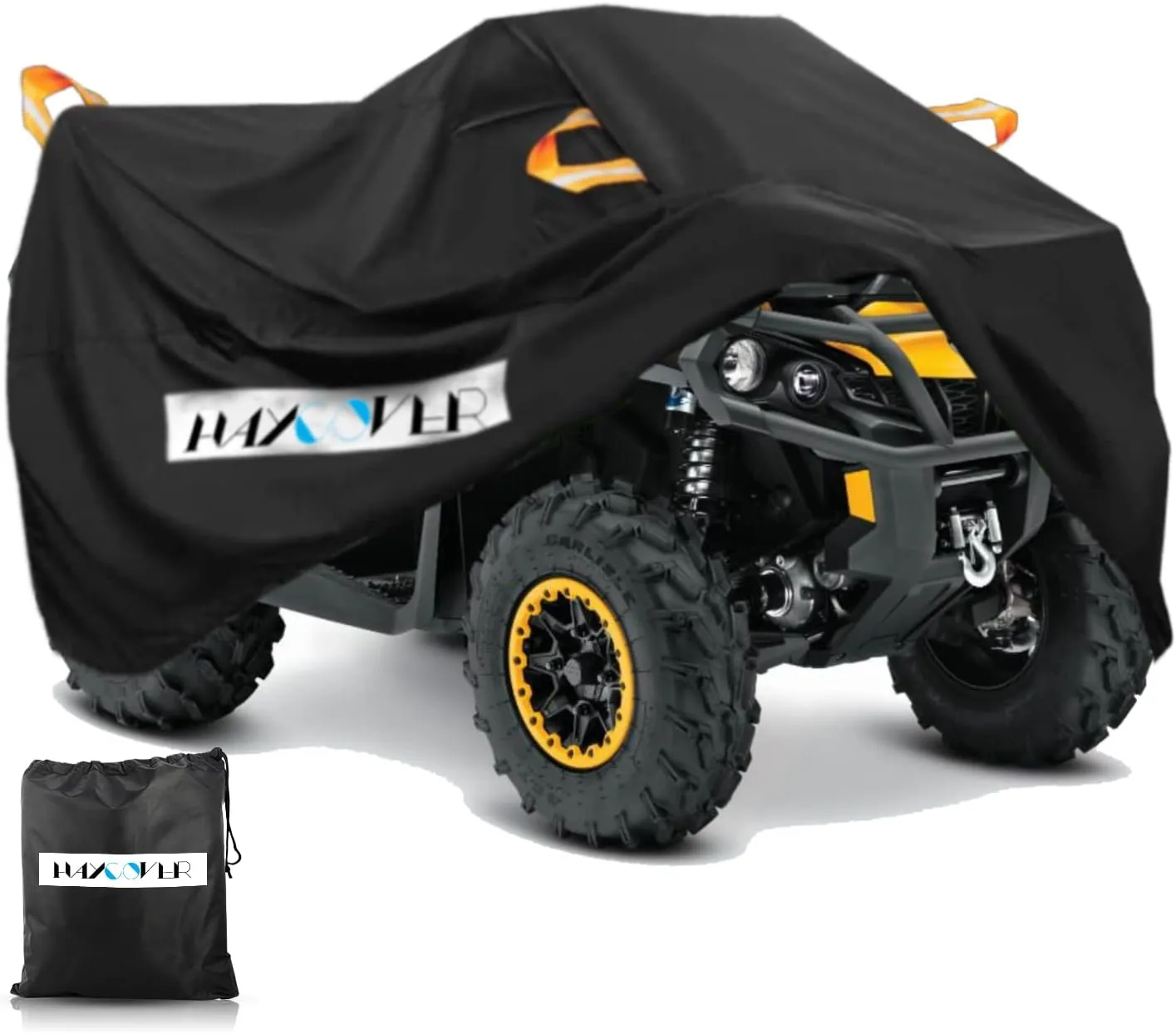 ATV Cover Waterproof Heavy Duty XXXL 102 Inches 300D Oxford Cloth Quad ATC 4 Wheeler Rain Cover All Weather for Polaris Sportsman Yamaha Honda Kawasaki Quad Bike(102 * 48 * 48 Inch)