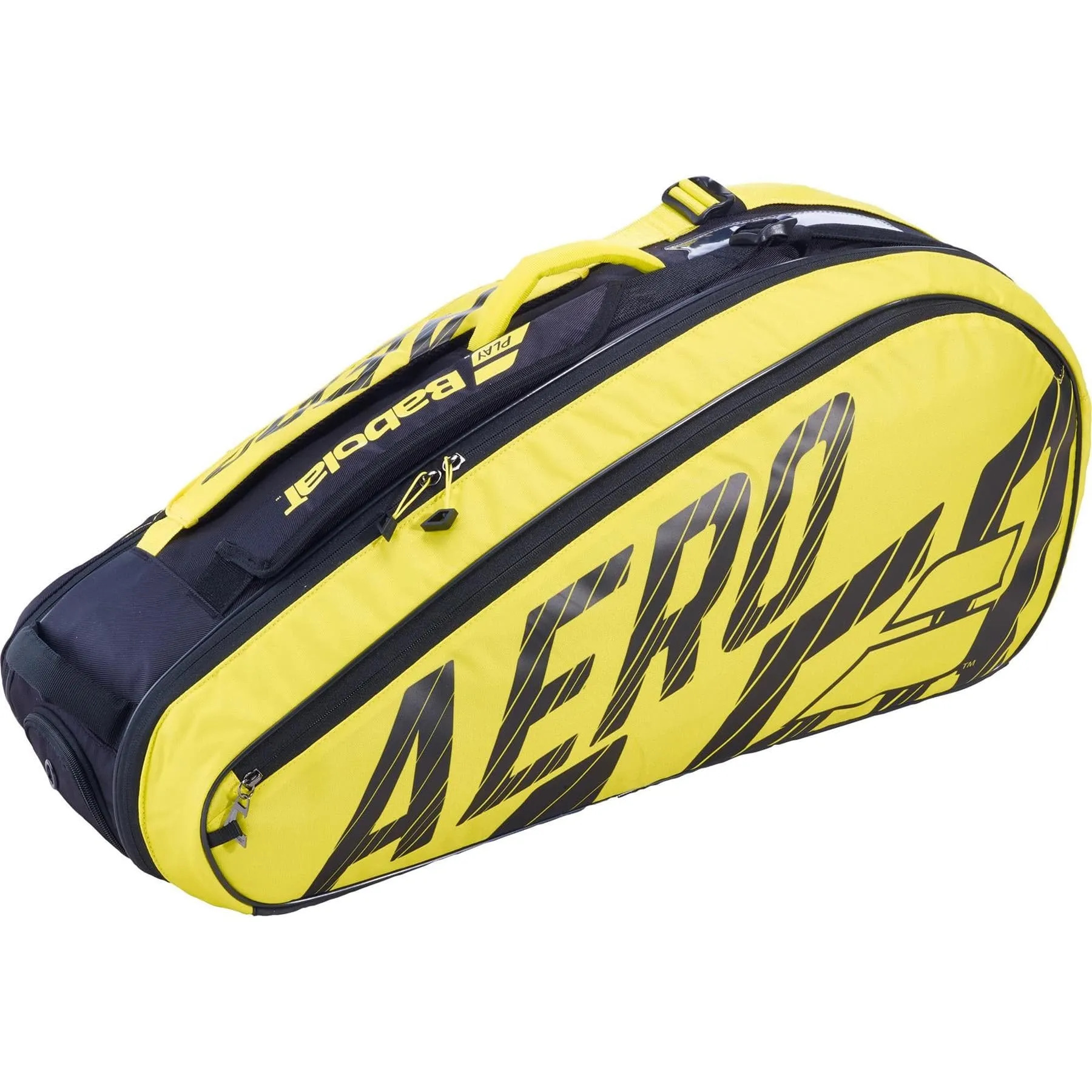 Babolat RH6 Pure Aero 6 Racket Tennis Bag - Black / Yellow