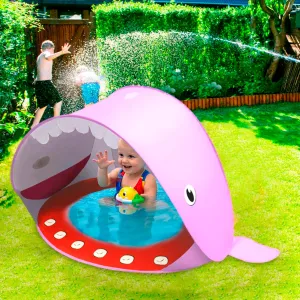 Baby Beach Tent Pop Up, Portable Pop Up Infant Ball Pit Tent, Toddler Wading Pool, Outdoor Shelter Sun Shade Must Haves Essentials Accessories, Perfect for Summer Beach Fun (Red)