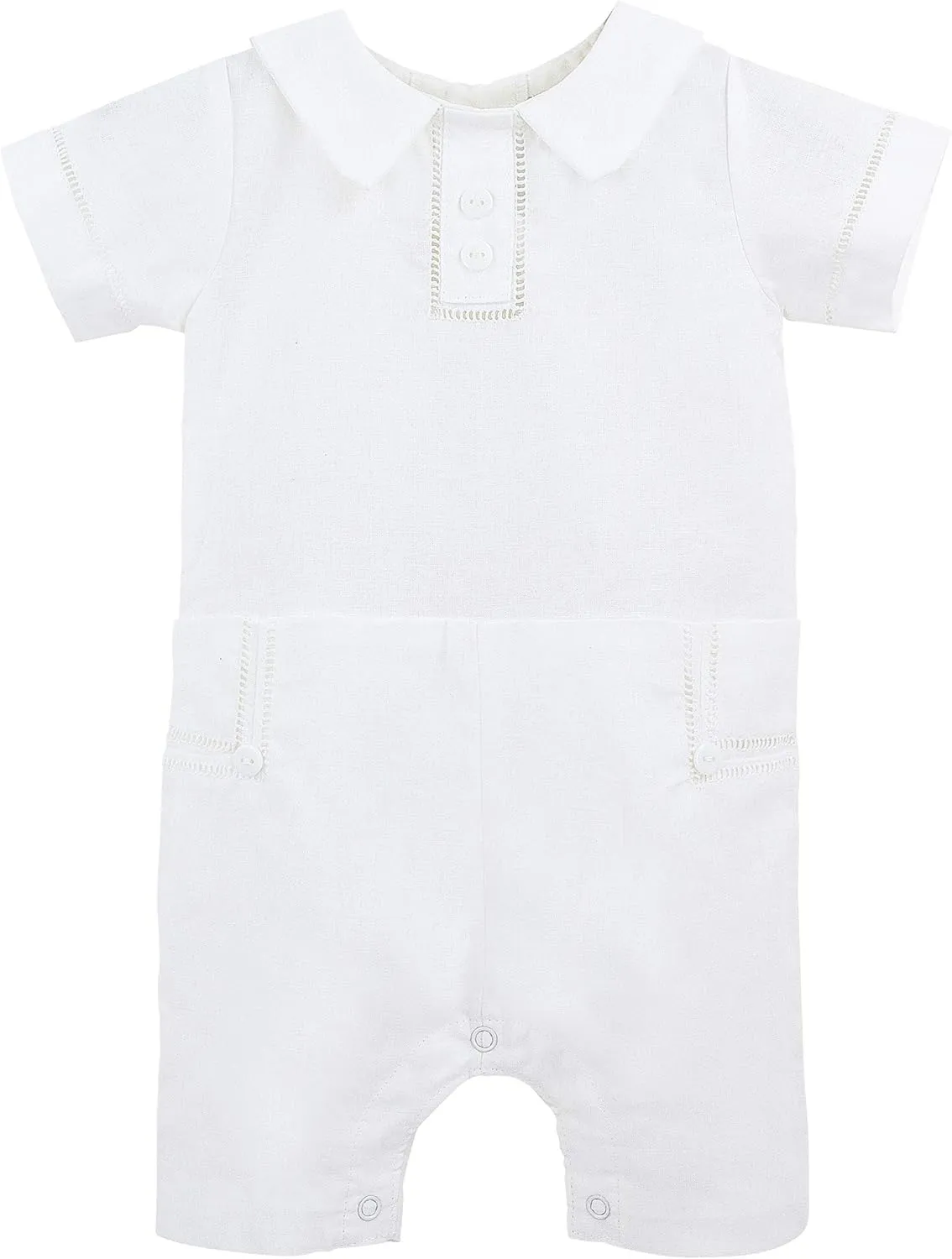 Baby Boys Formal Christening Shortall - Summer Outfit