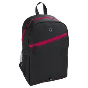 Backpack With Contrast Colour Diagonal Zip