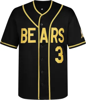 Bad News Bears Jersey, #3 Kelly Leak #12 Tanner Boyle Movie 1976 Chico's Bail Bonds Baseball Jersey S-XXXL