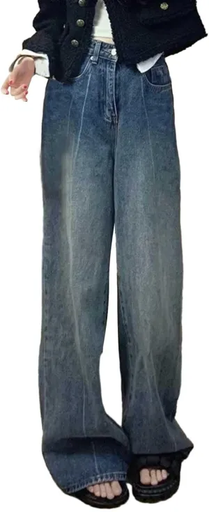 Baggy Jeans for Women Y2K High Street Pants Vintage Jeans Aesthetic Clothing Teen Girls Streetwear Hiphop