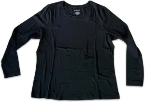 Banana Republic Women's 1-Pack Timeless Long Sleeve Crewneck T-Shirt Semi-Fitted XL Extra Large X-Large Tee Shirt