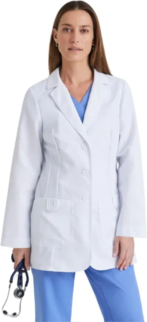 BARCO Grey's Anatomy Scrubs - Hannah Lab Coat for Women, Professional Mid-Length Long Sleeve 31.5" Lab Coat