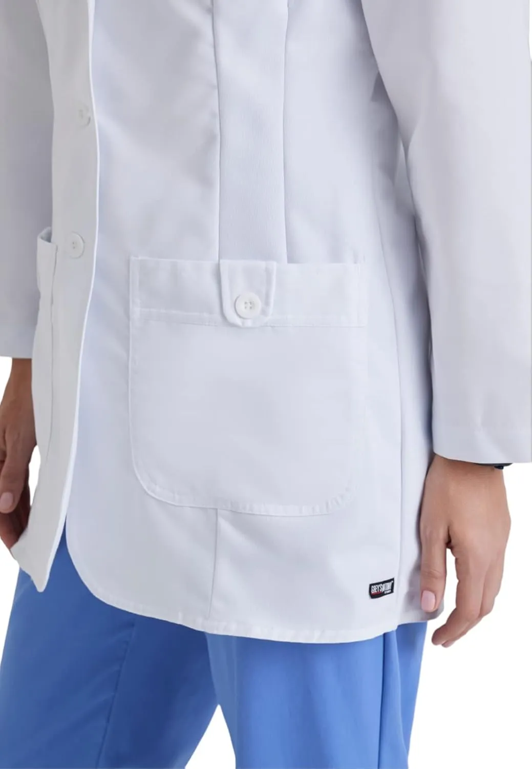 BARCO Grey's Anatomy Scrubs - Hannah Lab Coat for Women, Professional Mid-Length Long Sleeve 31.5" Lab Coat