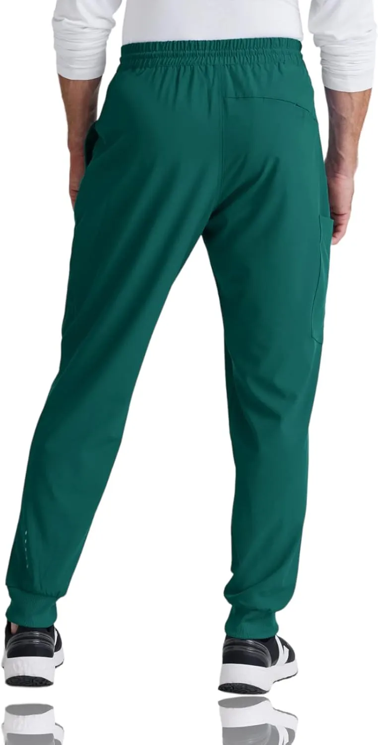 BARCO One Vortex Scrub Jogger for Men - Elastic Waist Eco-Friendly Fabric, Anti-Wrinkle, 4-Way Stretch Men's Scrub Pant