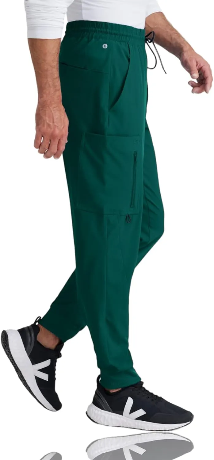 BARCO One Vortex Scrub Jogger for Men - Elastic Waist Eco-Friendly Fabric, Anti-Wrinkle, 4-Way Stretch Men's Scrub Pant