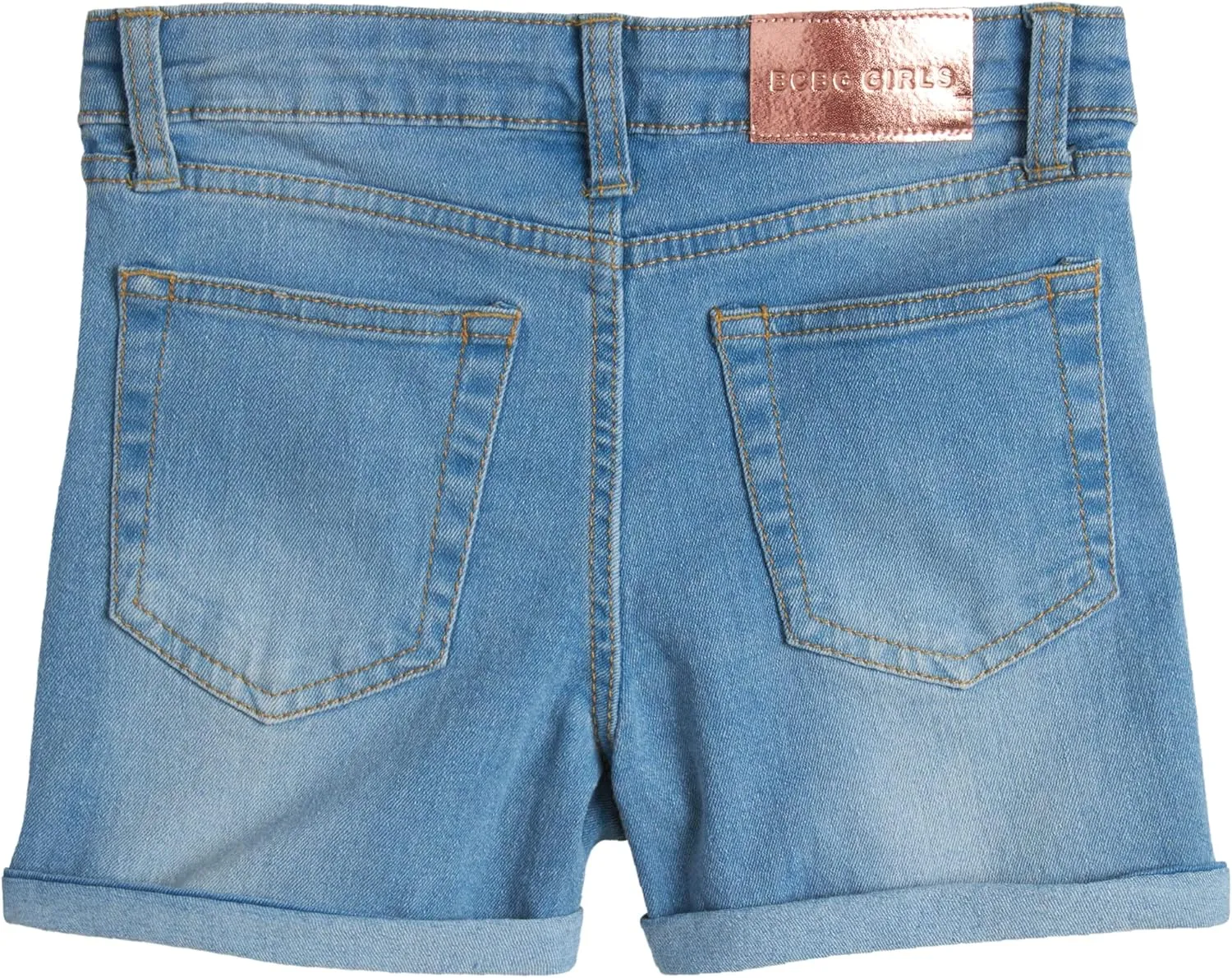 BCBG Girls' Denim Shorts - Roll Cuff Denim Jeans for Girls (Size: 4-14)