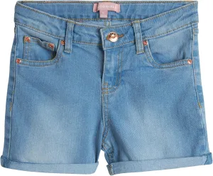 BCBG Girls' Denim Shorts - Roll Cuff Denim Jeans for Girls (Size: 4-14)