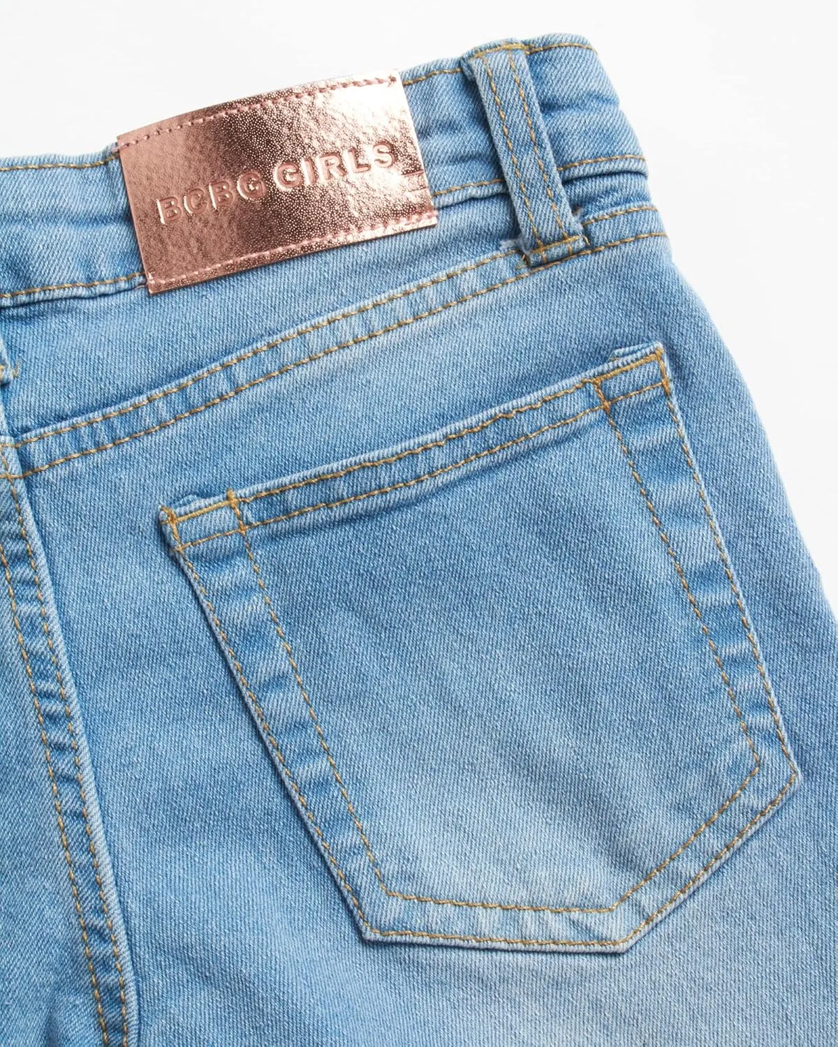 BCBG Girls' Denim Shorts - Roll Cuff Denim Jeans for Girls (Size: 4-14)