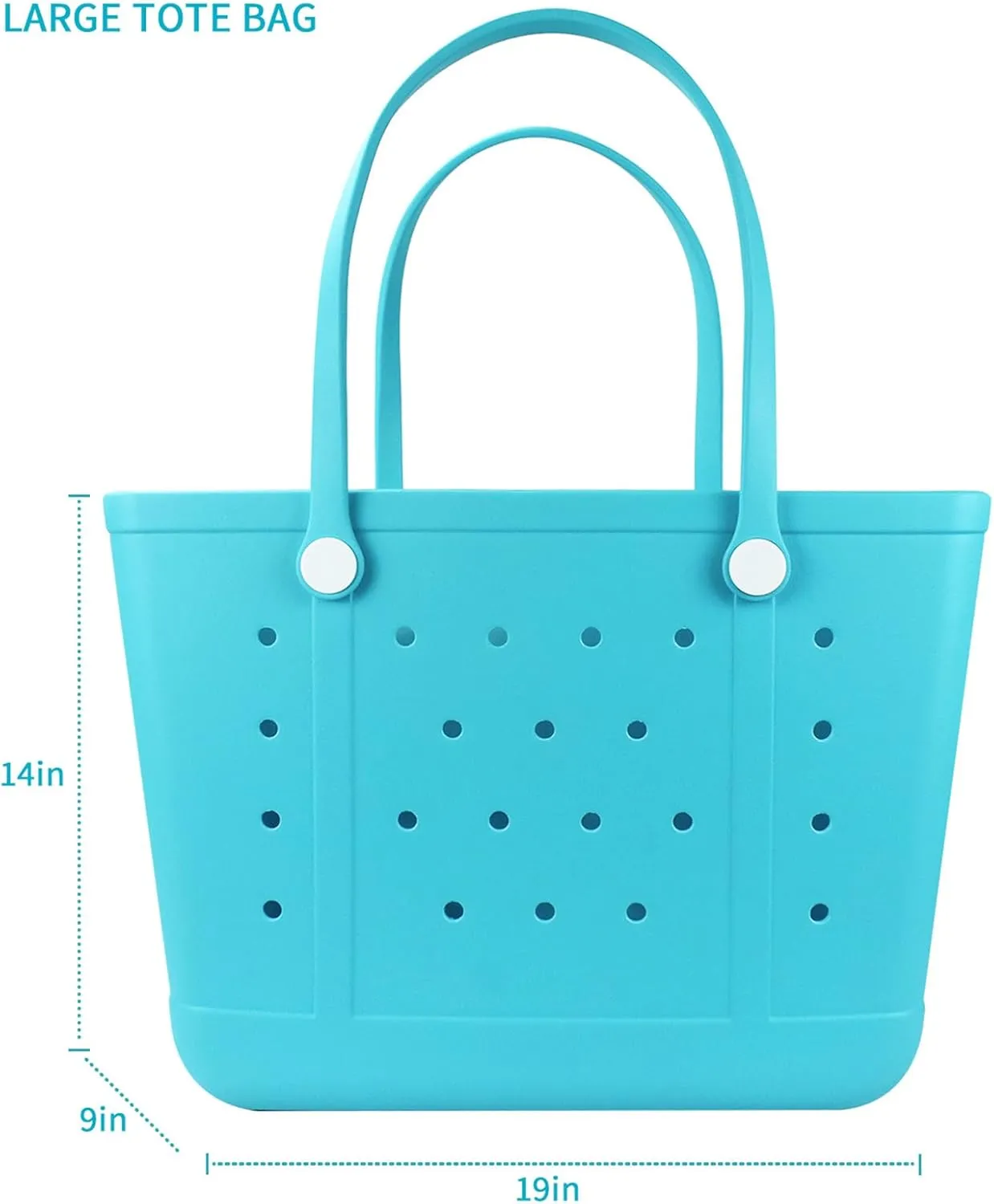 Beach Tote Bag for Women, Rubber Beach Bag Waterproof Sandproof, Extra Large EVA Tote Bag Boat Bag