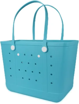 Beach Tote Bag for Women, Rubber Beach Bag Waterproof Sandproof, Extra Large EVA Tote Bag Boat Bag