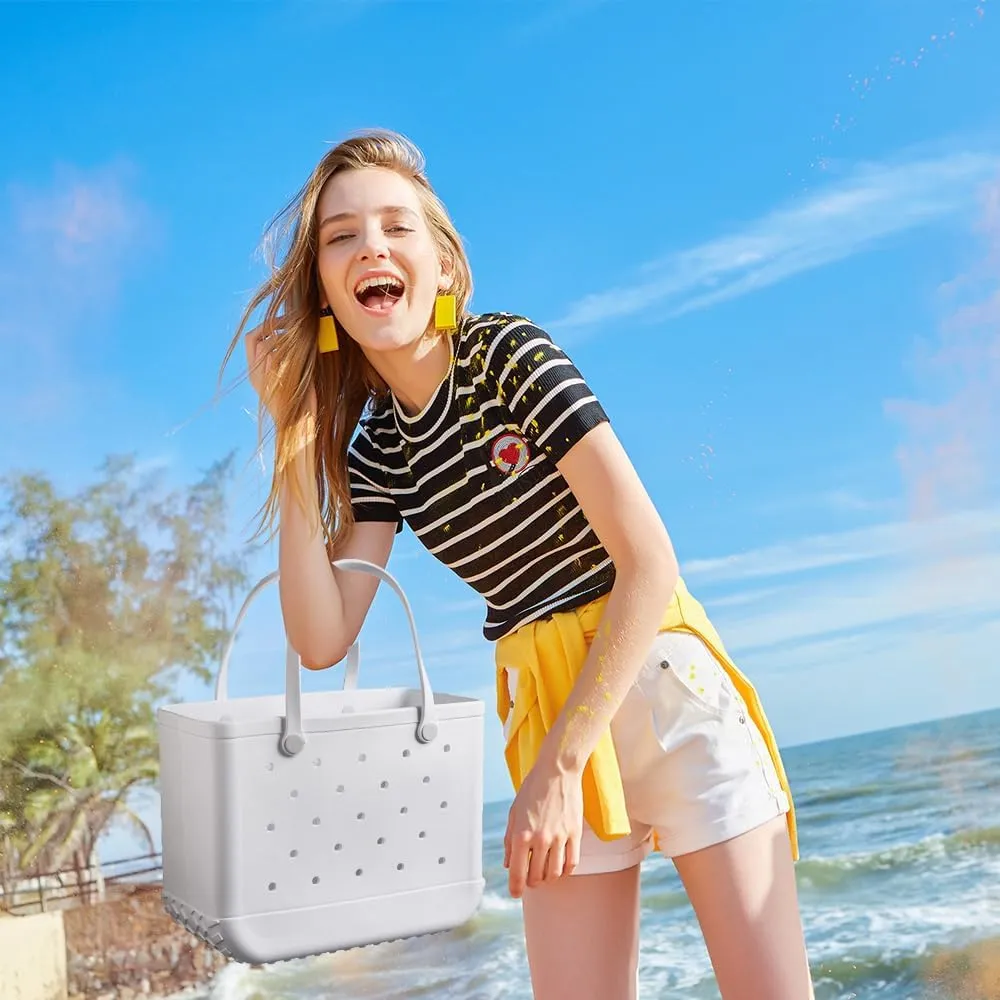 Beach Tote Bag-Stylish Beach Bags for Outdoor Activities, Waterproof, Sandproof, and Portable Handbag for Sports