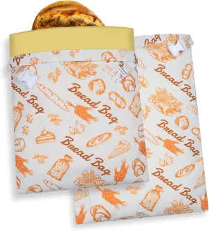 Beautiful 2 Packs Reusable Beeswax Bread Bags for Homemade Sourdough Bread - Keep Your Loaf Fresh for Days - Extra Large and Easy to Clean Cotton Storage Bag, The Perfect Fresh Keeping, XL 17x13 Inch