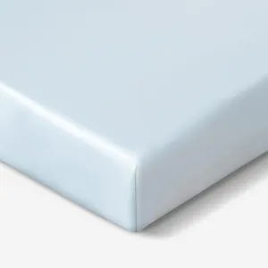 Bedgear Baby Hyper-Linen Performance Crib Sheet - Deflects Heat and Fitted Crib Sheet, Soft and Airy Feel, Baby Blue