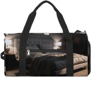 Bedroom Bed Gym Bag Sport Gym Tote Bag Lightweight Duffle Bag Carry On Weekender Bags for Women Men