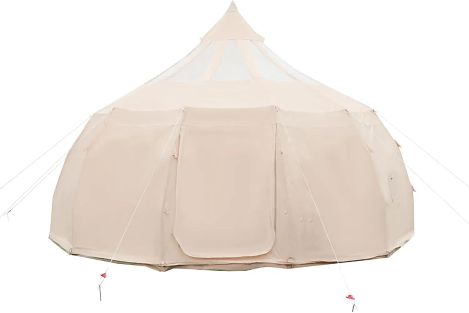 Bell Tent, Family Camping Tent 3000mm PU Waterproof Tipi Tent Camping Shelter Multifunctional for Camping Hiking Garden 4m/5m/6m