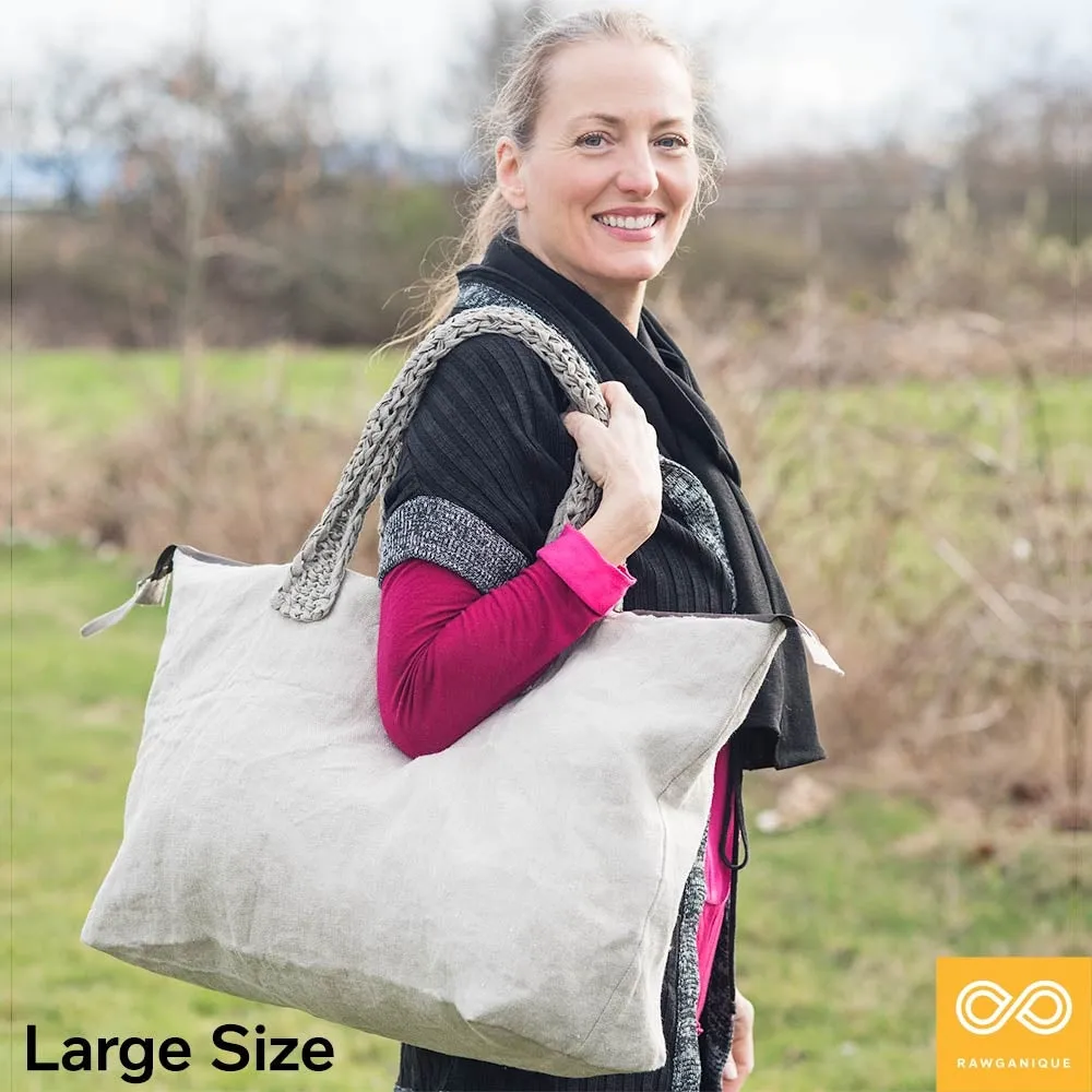 Bespoke Handmade 100% Organic French Linen Handbag (CLAREMONT)