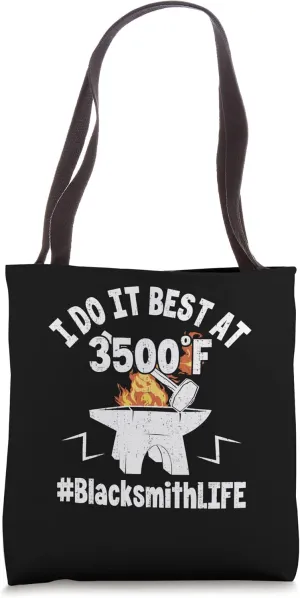 Best Blacksmith - Professional Blacksmith Metal Work Job Tote Bag
