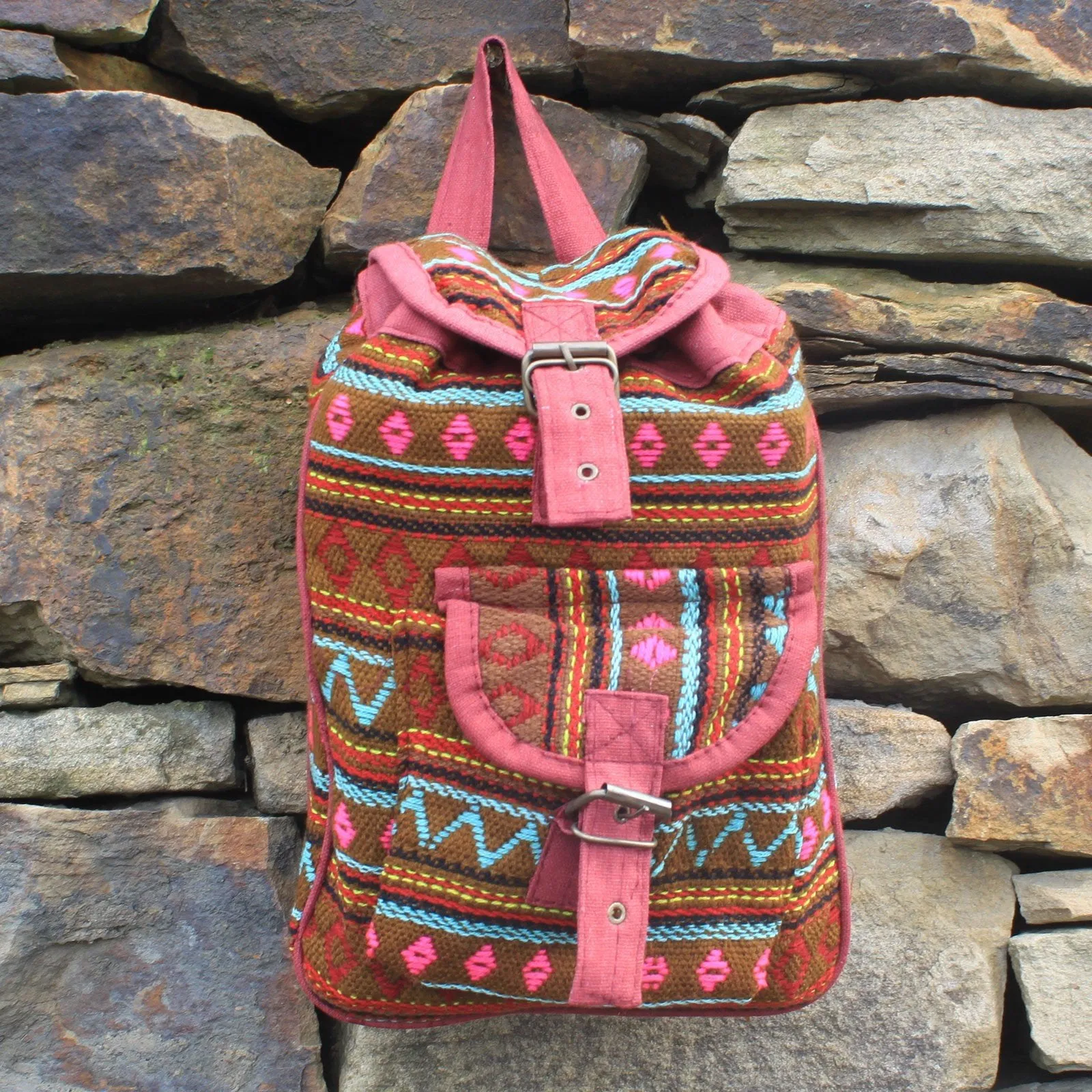 Best value Nepali Backpacks Small Smart Pink -
