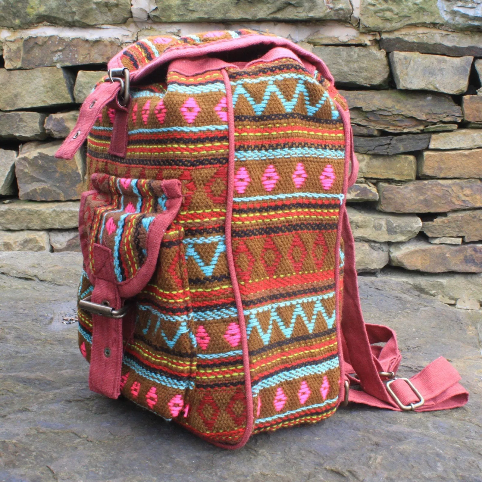Best value Nepali Backpacks Small Smart Pink -
