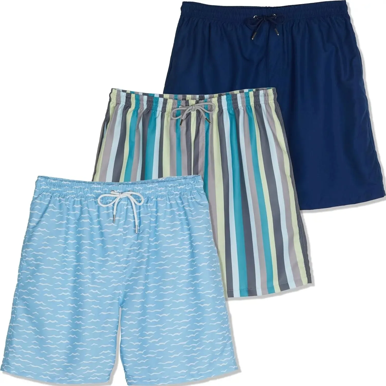 Big Men's Quick-Dry Swimwear - 3 Pack