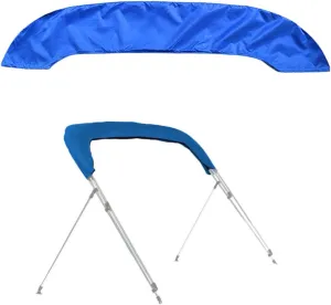 Bimini Top Boot Cover for 3 Bow Boat Support Top - 600D Waterproof Canopy Storage Organization Accessories for Snow Rain Dust Proof (91"-103" W)