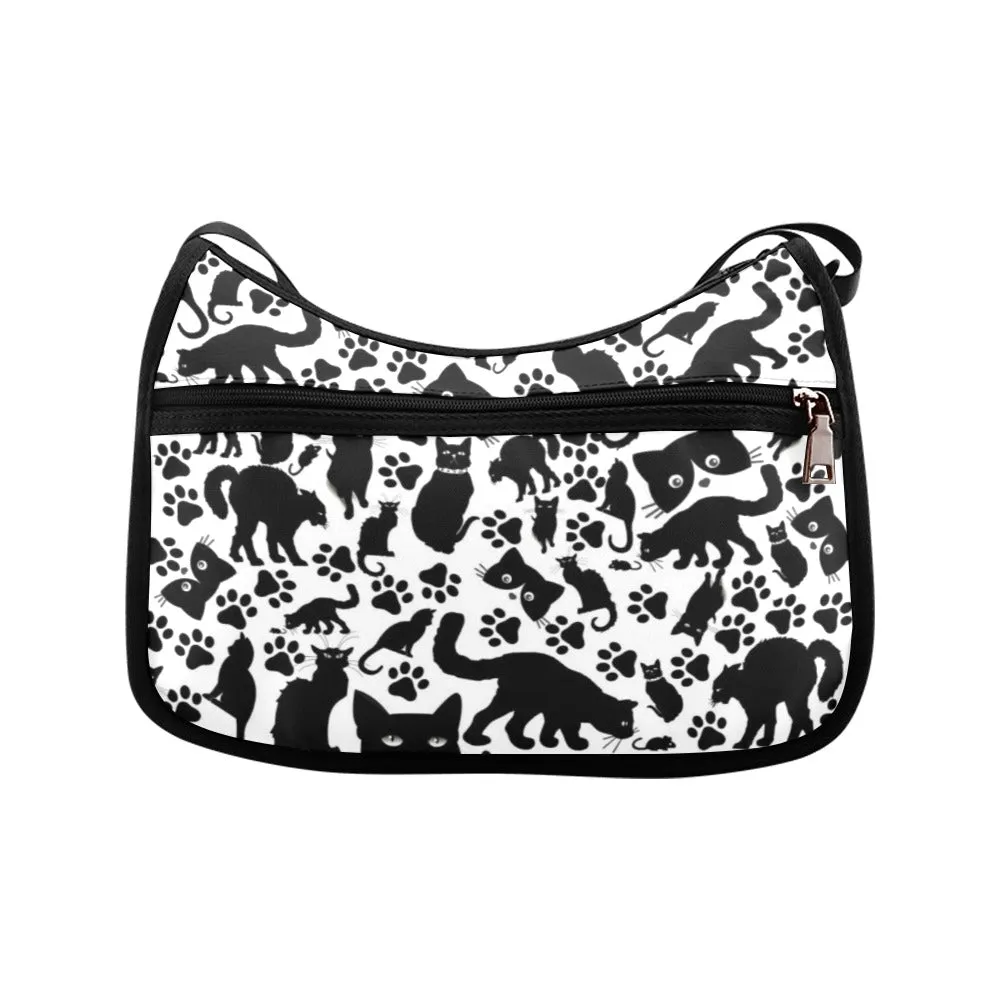 Black Cat - Crossbody Handbag