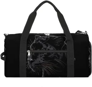 Black Portraits Gym Bag for Men Women Lightweight Duffel Bag Sports Workout Bag for Travel Yoga