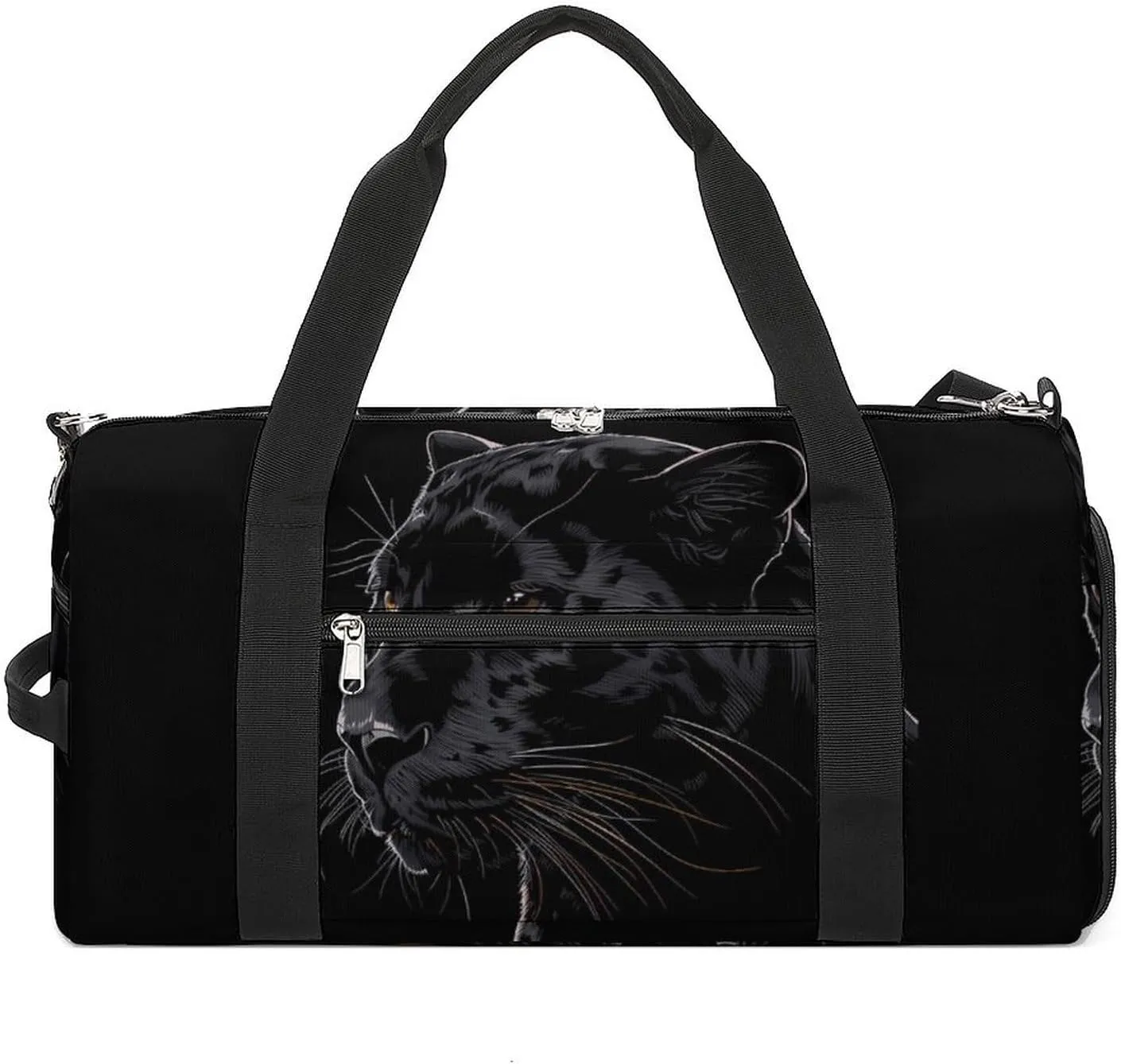 Black Portraits Gym Bag for Men Women Lightweight Duffel Bag Sports Workout Bag for Travel Yoga
