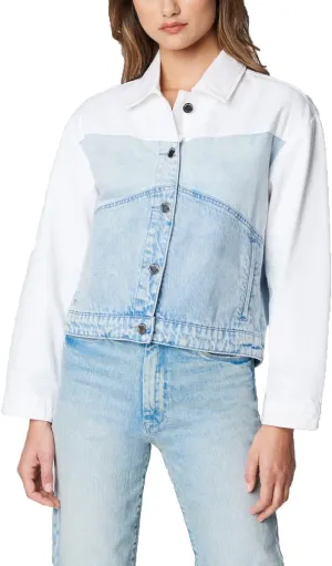 [BLANKNYC] Womens Luxury Clothing Denim Trucker JacketLuxury Clothing Denim Trucker Jacket