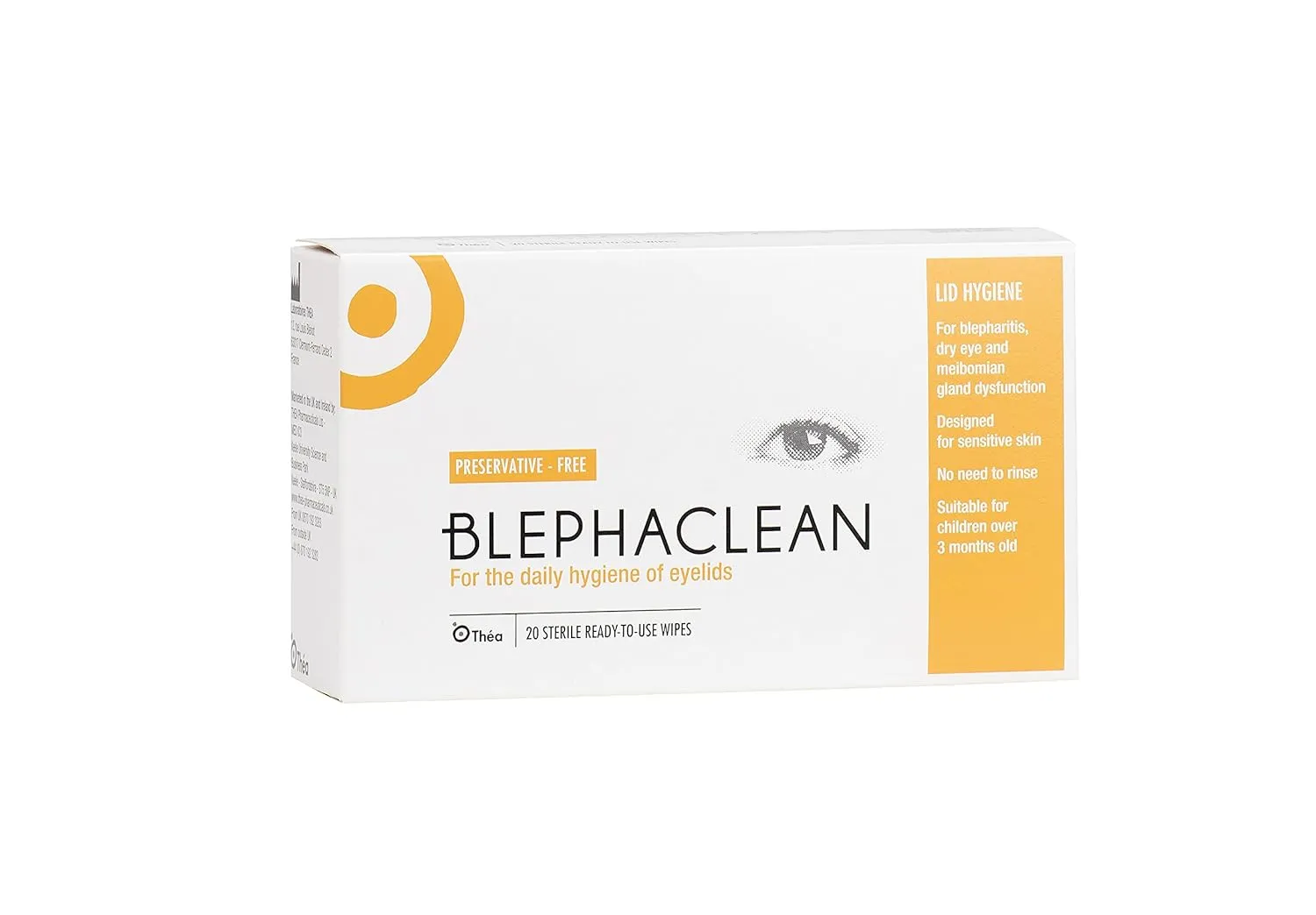 Blephasol 100ml and Blephaclean 20 Wipes by THEA THEA