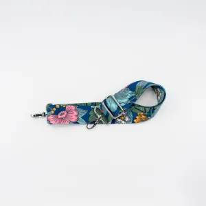 Blue Floral Detachable Strap