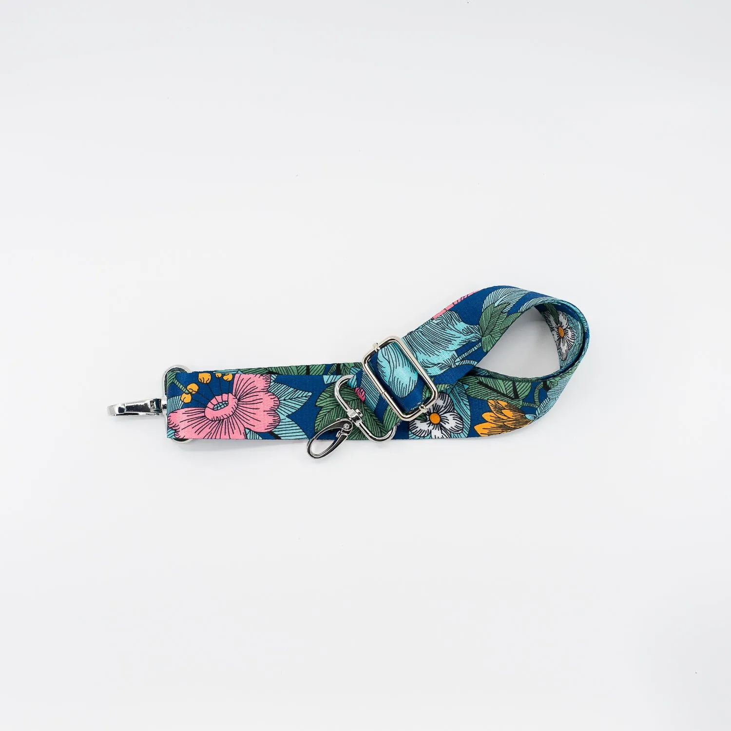 Blue Floral Detachable Strap