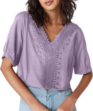 Boho Tops for Women Cotton Linen Blouse Cute Tunics Tops Embroidered Bohemia Shirts Loose Fit Vacation Western Top