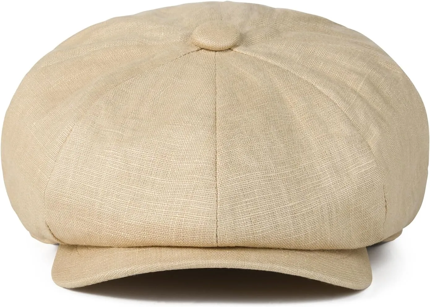 BOTVELA Men's Linen Newsboy Cap Herringbone Breathable Summer Hat