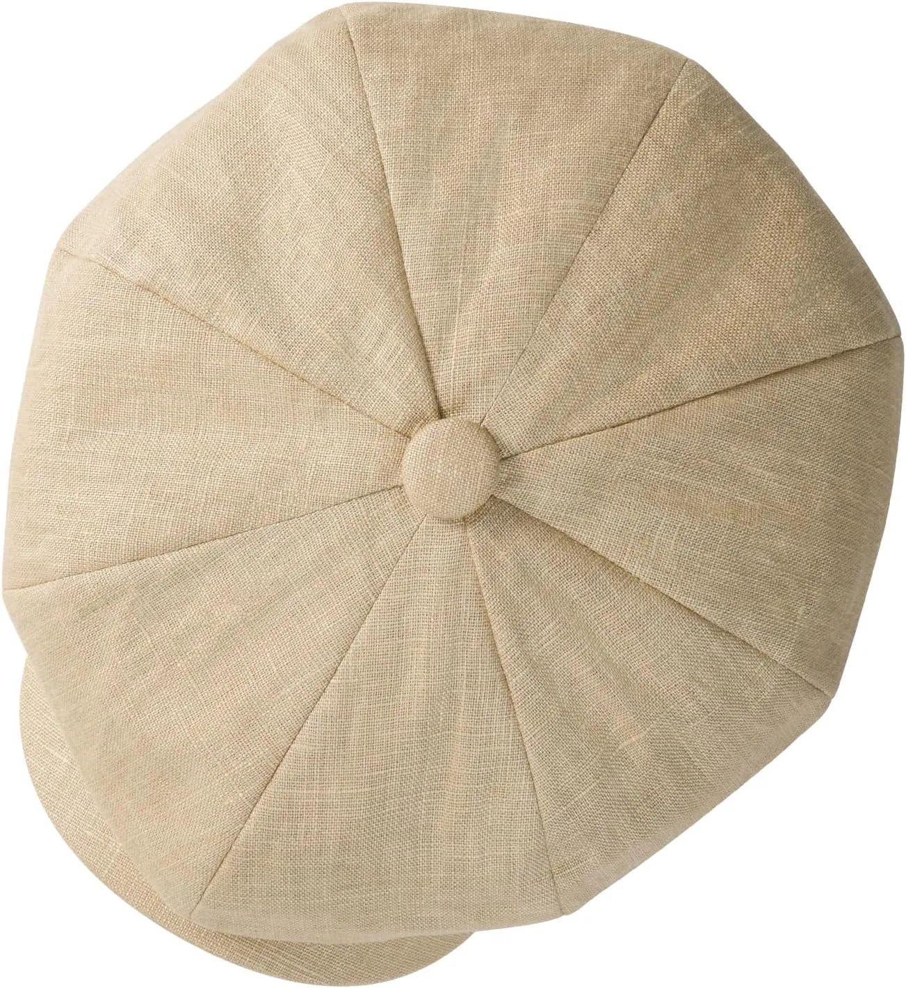 BOTVELA Men's Linen Newsboy Cap Herringbone Breathable Summer Hat