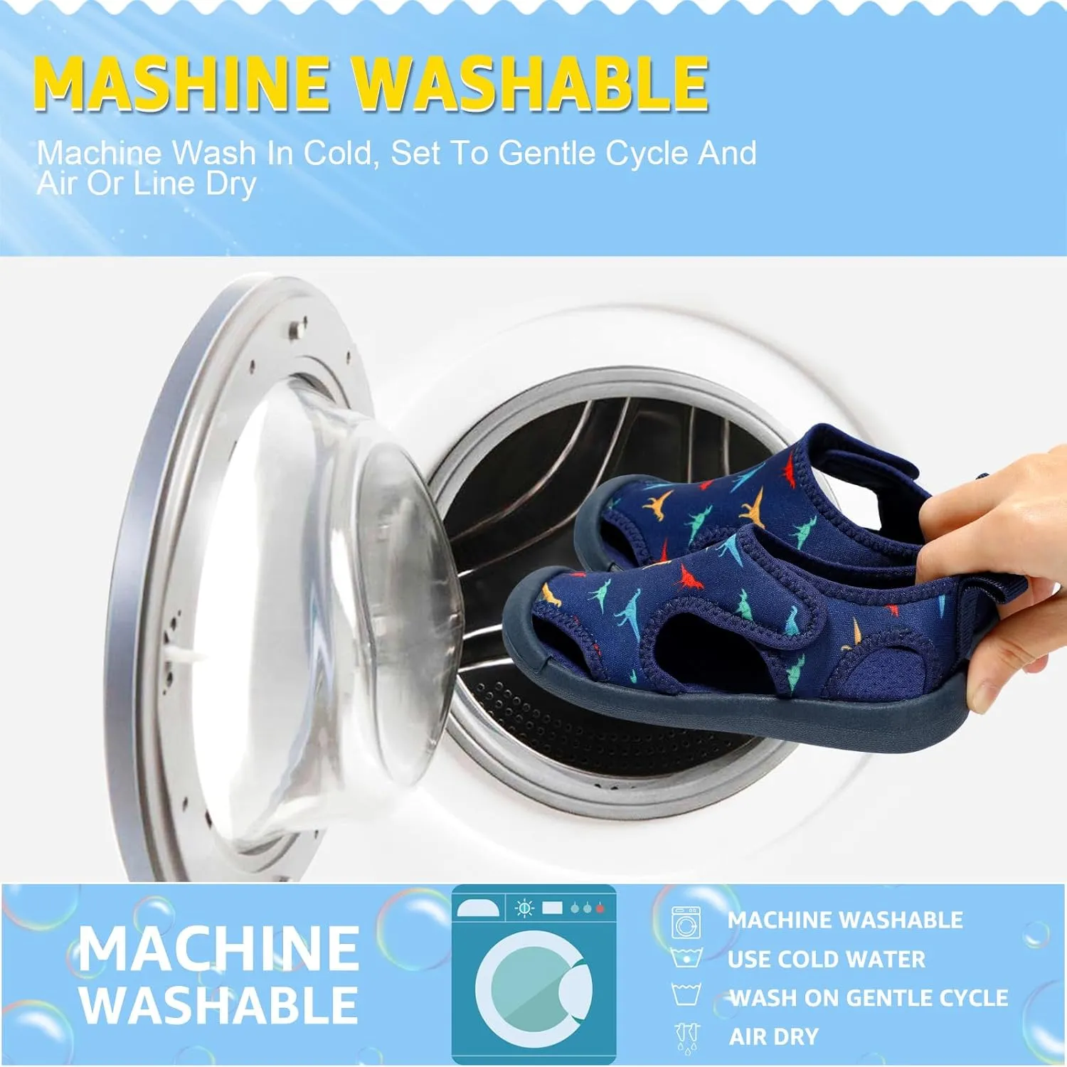 Boys Girls Water Shoes Quick-Dry Cute Beach Swim Pool Shoes