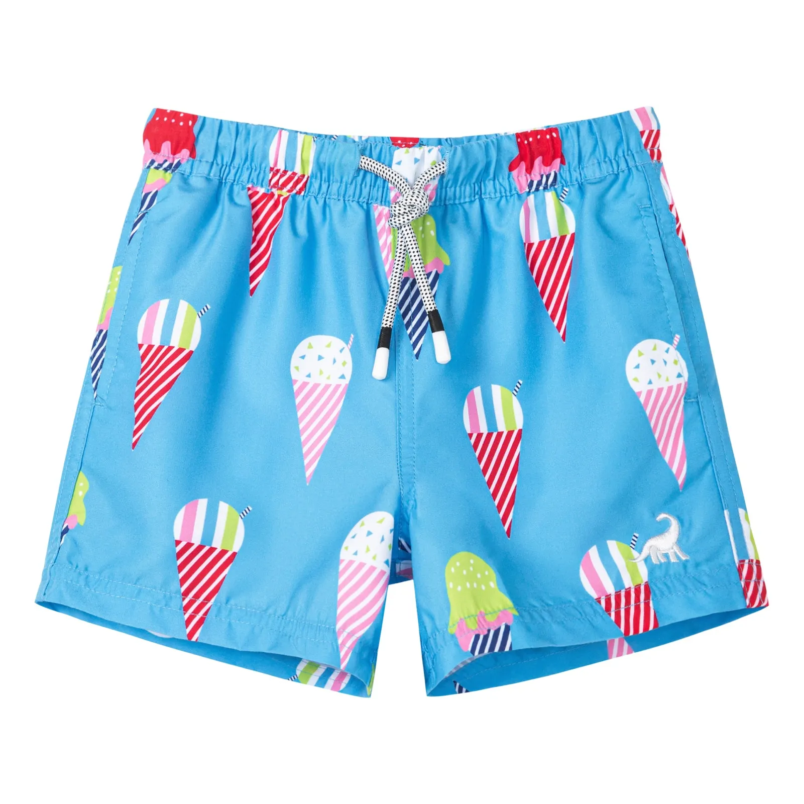 Boys Quick Dry Chemical Free Mesh Swim Trunks With Pockets