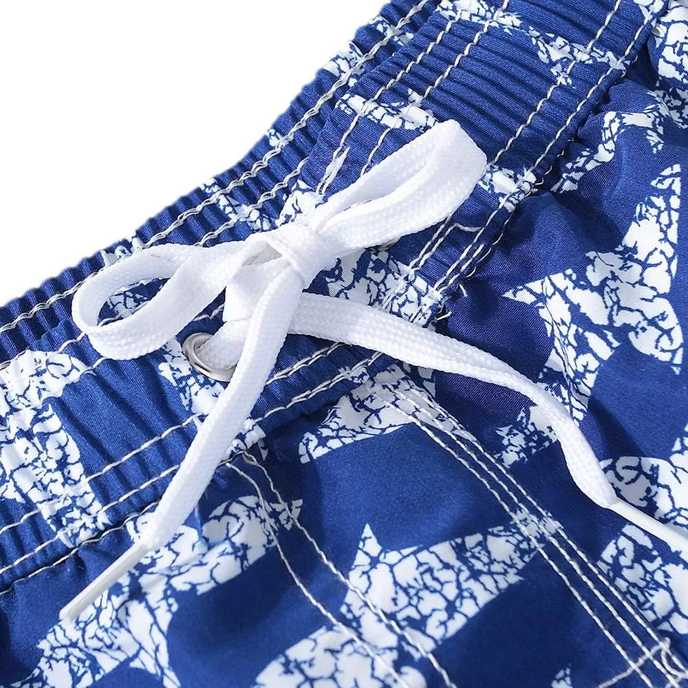 Boys Swim Trunks, Quick Dry Beach Swim Shorts Little Boys Bathing Suit Swimsuit with Mesh Lining, 3-14 Years