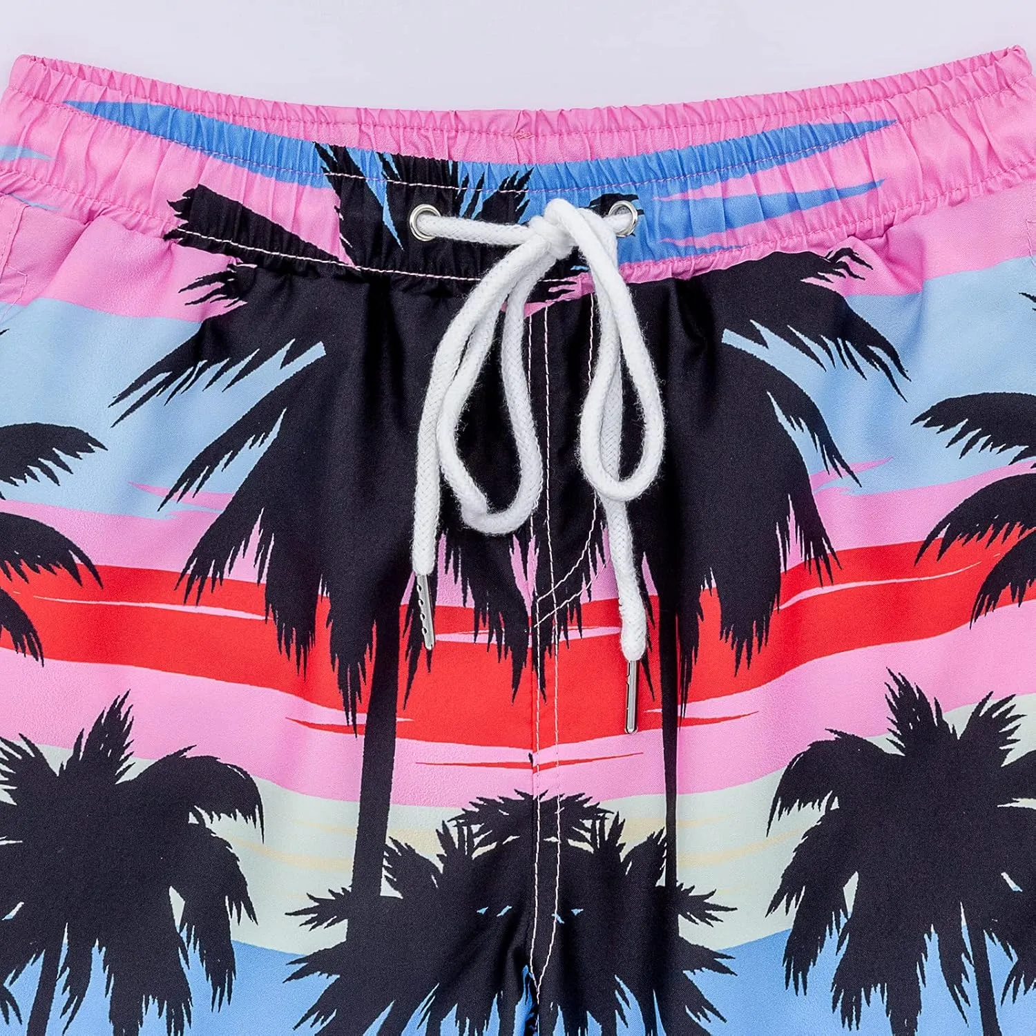 Boys Swim Trunks, Quick Dry Beach Swim Shorts Little Boys Bathing Suit Swimsuit with Mesh Lining, 3-14 Years