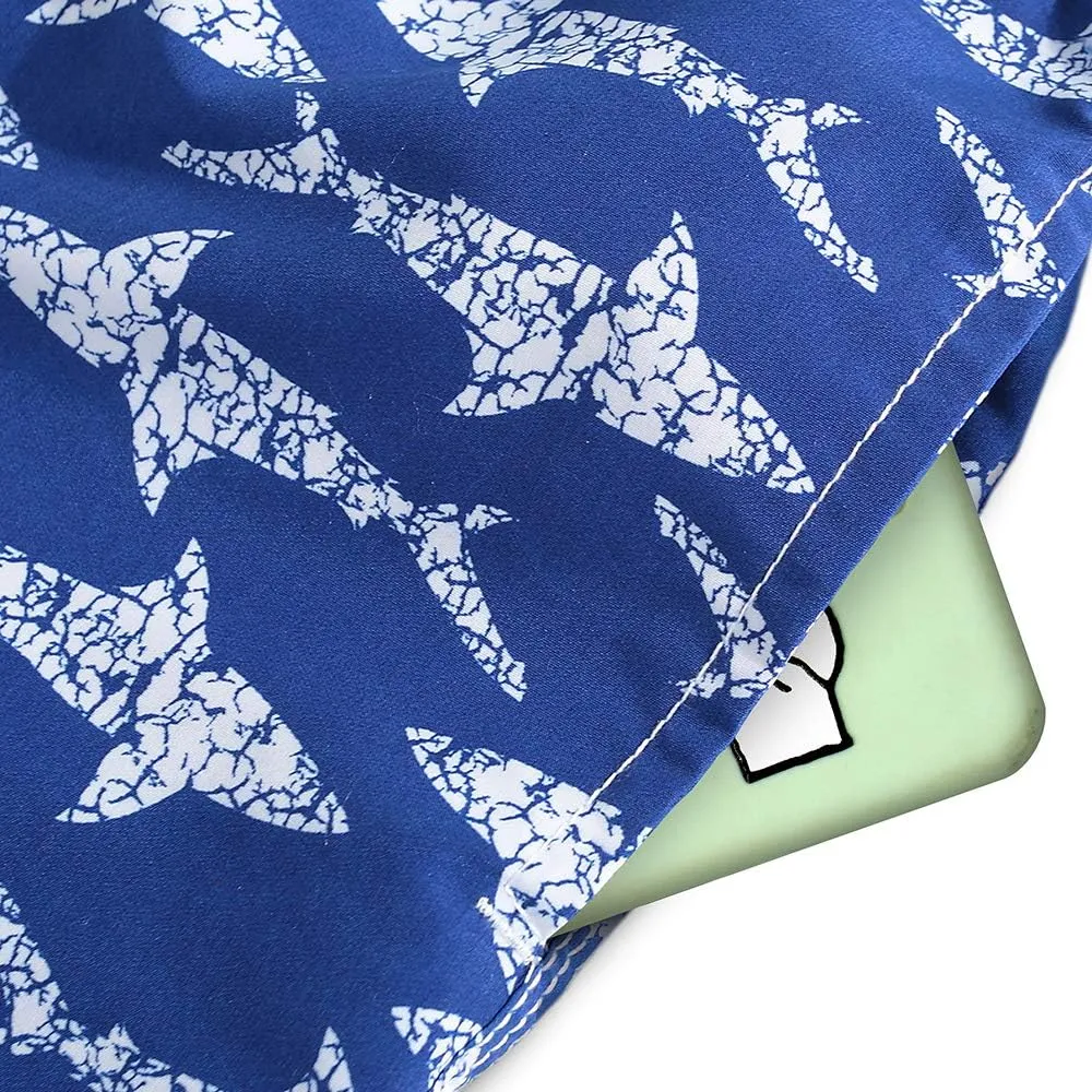Boys Swim Trunks, Quick Dry Beach Swim Shorts Little Boys Bathing Suit Swimsuit with Mesh Lining, 3-14 Years