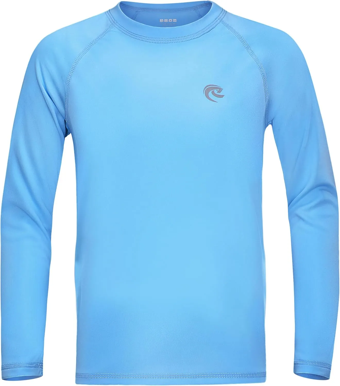 Boys UPF 50  Swim Shirt Long Sleeve, 1 or 2 Pack UV Sun Protection Rash Guard, Youth Kids SPF Water Shirts for Beach Surf