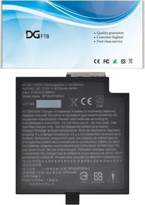 BP3S3P2900-2 BP3S3P2900-P Laptop Battery Replacement for Getac B300 B300X Multimedia Bay 2nd Series 441831700026 441831700026(P) 3ICR19/66-3 10.8V 94Wh/8700mAh New Upgrade Li-ion