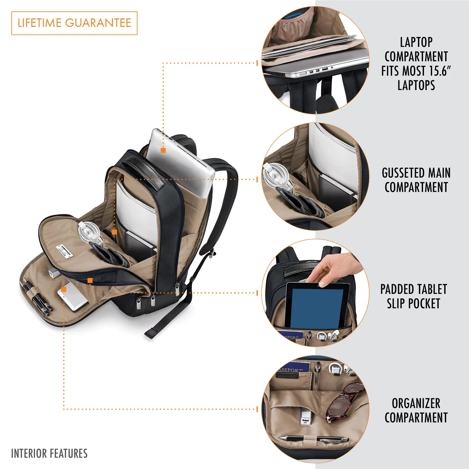 Briggs & Riley @work Medium Backpack - Navy