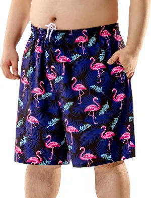 BRISIRA Big and Tall Swim Trunks for Men Bathing Suit with Mesh Lining Quick Dry Board Shorts Beach Swimsuit Pocket