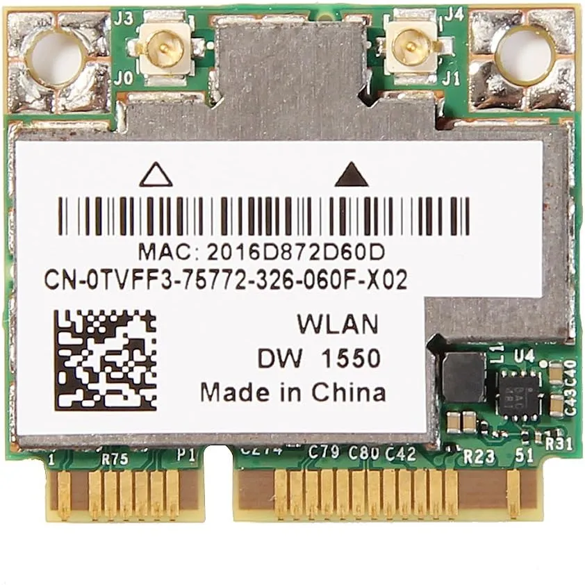 Broadcom BCM94352HMB DW1550 802.11abgn ac WLAN WiFi Card Bluetooth 4.0 2.4/5GHz 867Mbps not for IBM/Lenovo/Thinkpad and HP